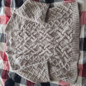 LOFT Women's Cable Knit Crewneck Sweater - Beige